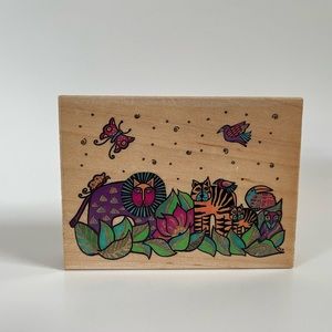 •Laurel Burch ‘Secret Jungle’ Rubber Stamp•